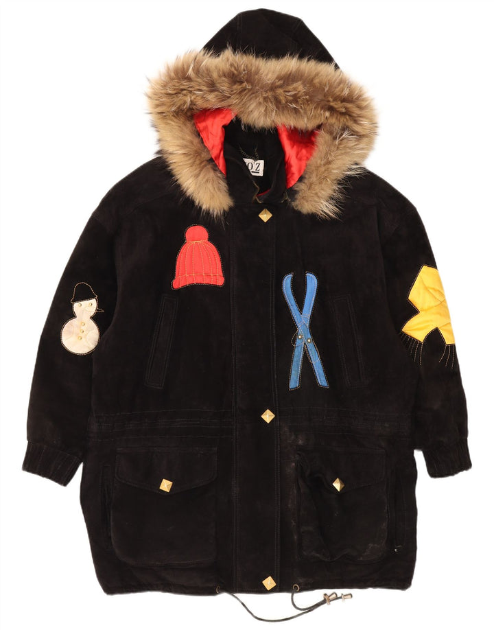 DINO' Z Ženska velika vjetrovka s kapuljačom UK 14 srednje crna