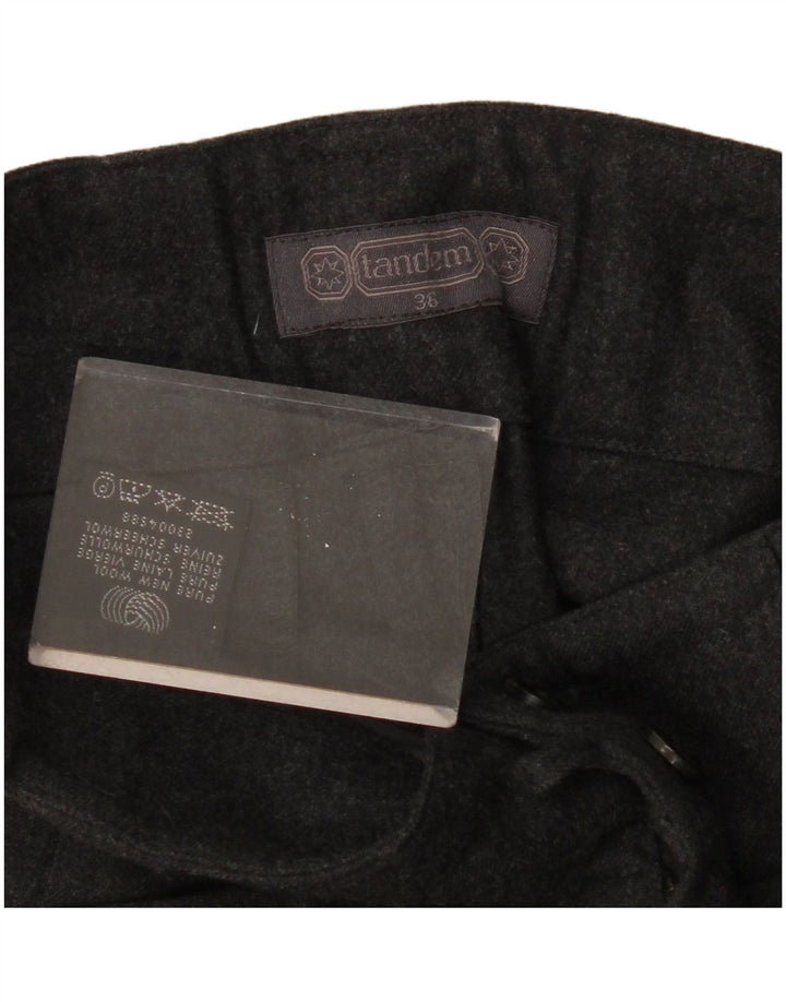 VINTAGE Ženske ležerne kratke hlače visokog struka EU 36 male W28 siva nova vuna