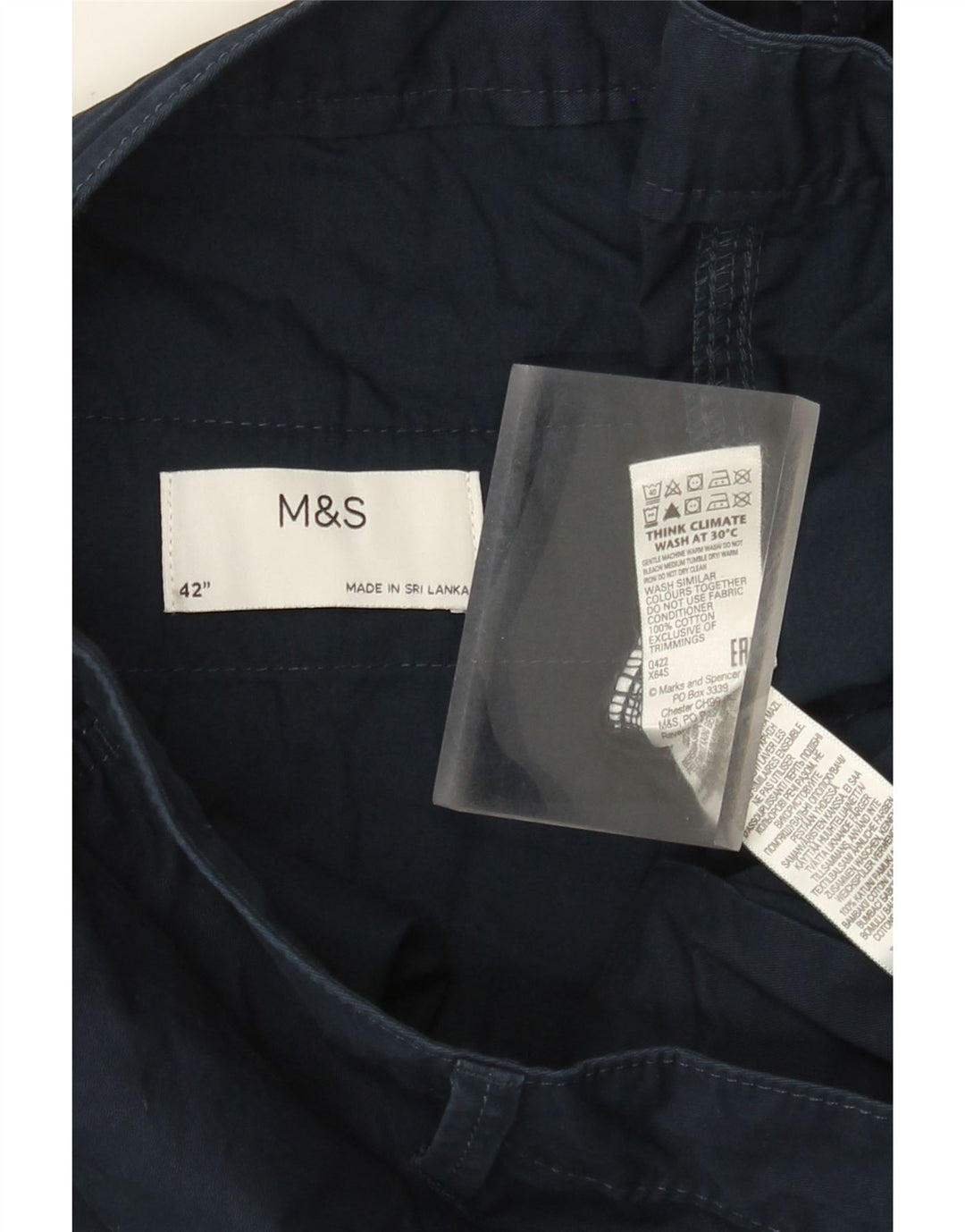 Marks & Spencer muške kargo kratke hlače W42 2XL tamnoplavi pamuk