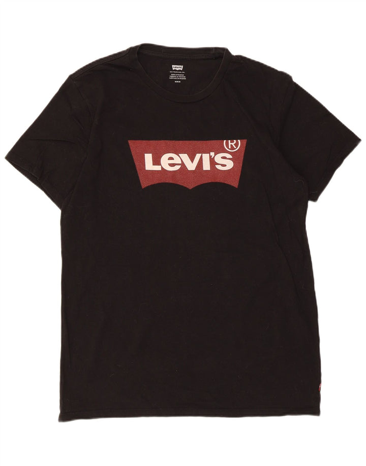 Levi's muška majica kratkih rukava srednje veličine, crni pamuk