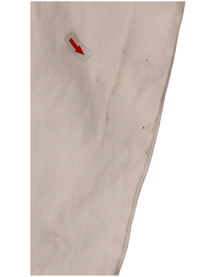 Zara ženski traper kombinezon UK 14 Veliki bijeli pamuk