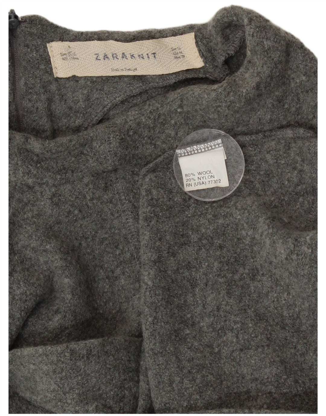 Zara ženski prsluk bez rukava UK 14 srednje siva vuna