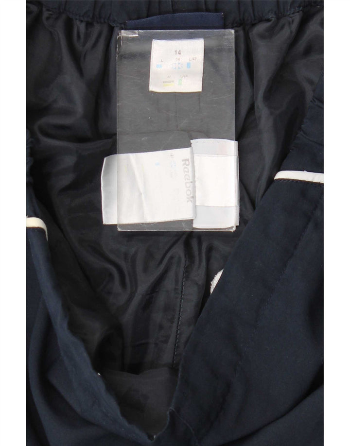 Reebok Ženske Capri Trenirke Hlače UK 14 Medium tamnoplavi poliester