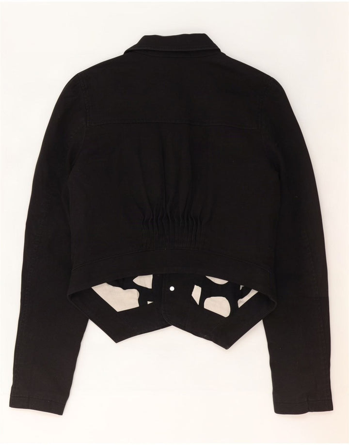 Armani Exchange ženska bolero jakna s 3 gumba UK 14 Veliki crni pamuk