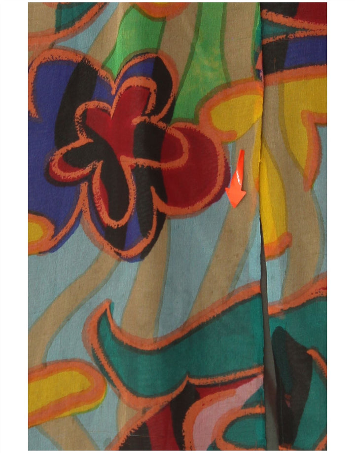 VINTAGE Ženska pomična haljina s apstraktnim uzorkom UK 14 srednje višebojna