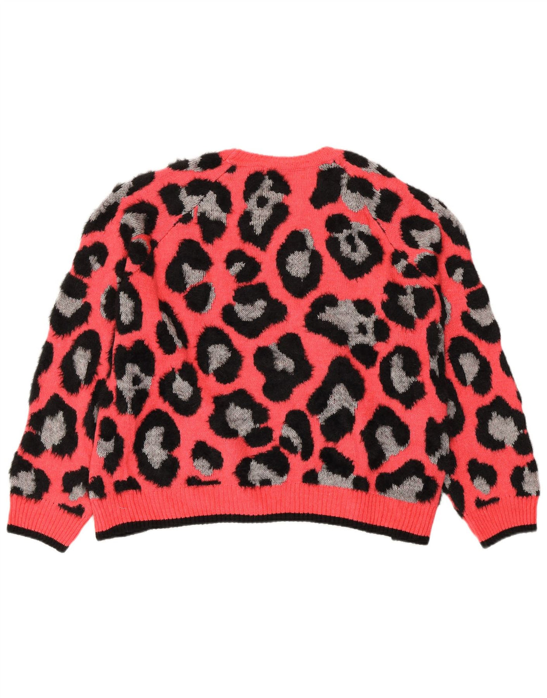 MARKS & SPENCER ženski džemper s okruglim izrezom UK 18 XL ružičasti životinjski print