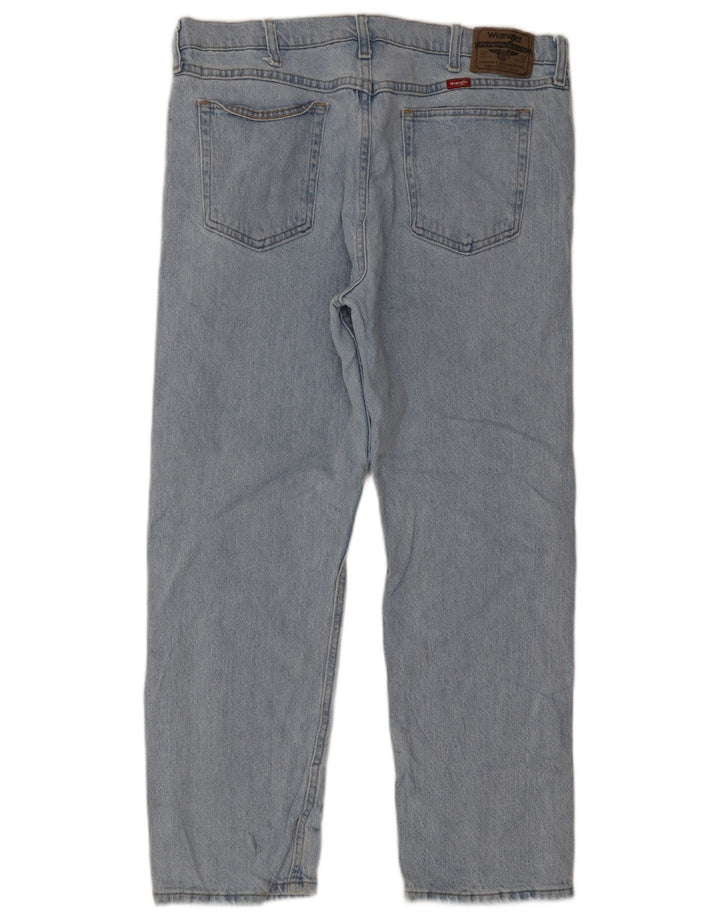 Wrangler muške ravne traperice W36 L29 plavi pamuk