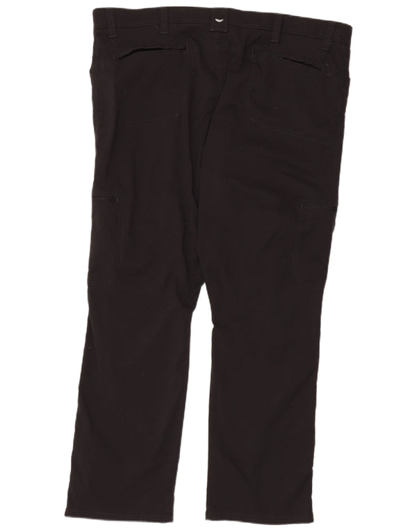 WRANGLER Mens Straight Cargo Trousers W44 L32 Black