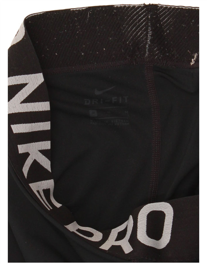 Nike Ženske Dri Fit Graphic Leggings UK 14 srednje crne