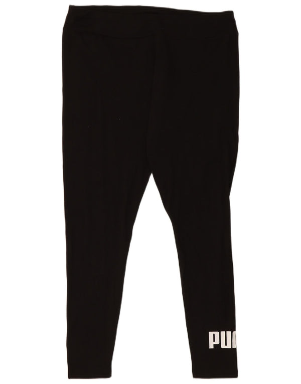 Puma Womens Graphic Leggings UK 18 XL Black Cotton