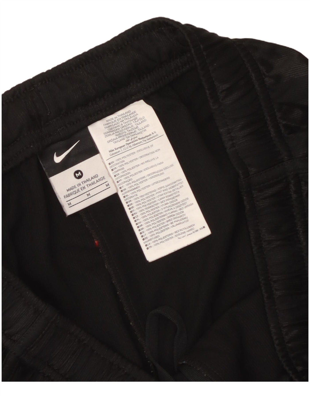 Nike muške sportske kratke hlače srednje crne pruge od poliestera