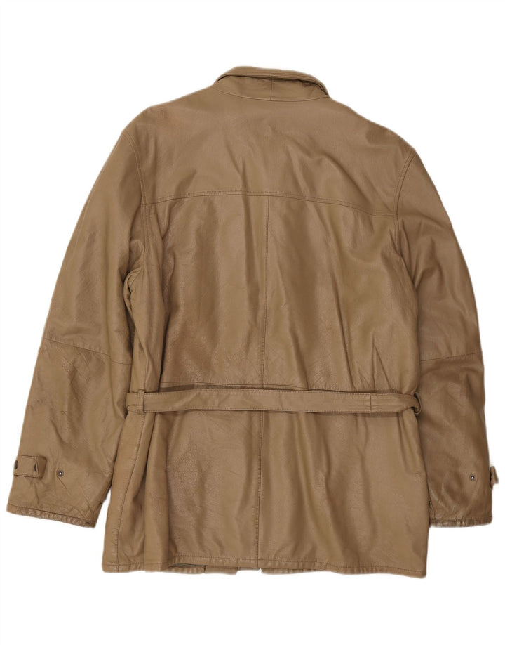 Vintage muška kožna jakna IT 50 Large Brown