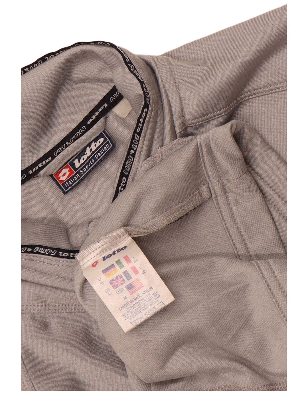 Lotto ženska gornja jakna trenirke UK 12 srednje sivi poliester