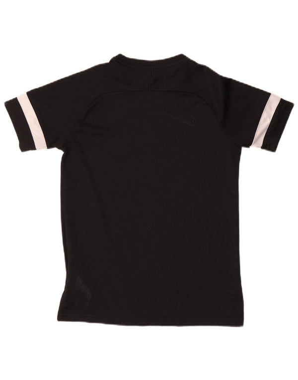 Nike Boys Dri Fit T-Shirt Top 12-13 Years Large Black Colourblock Poliester