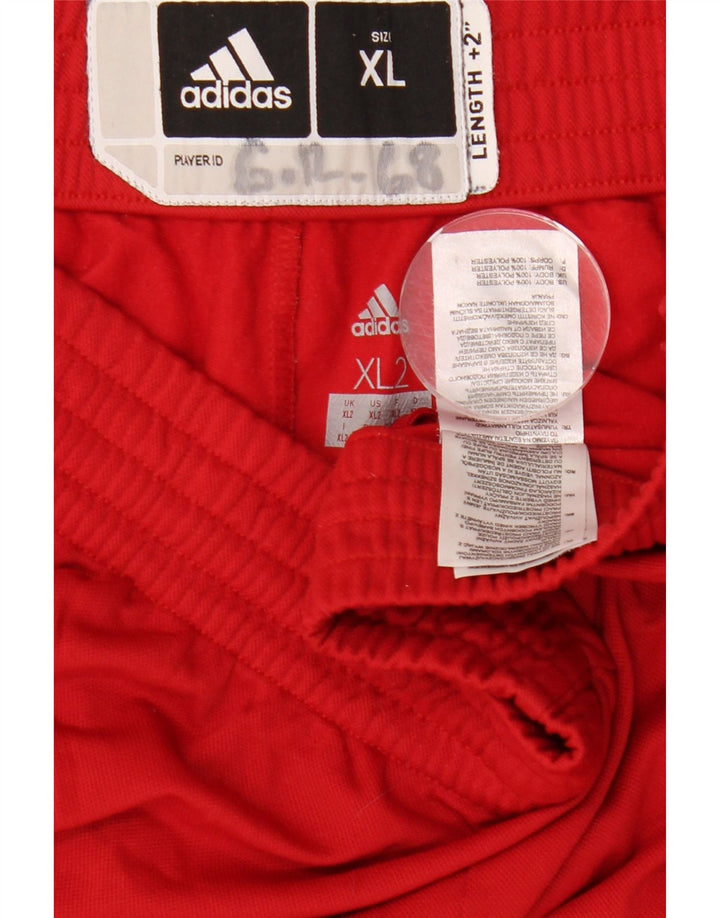 ADIDAS muške hlače za trenirku 2XL, crveni poliester