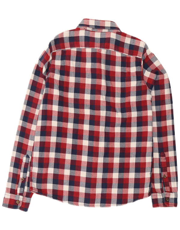 ABERCROMBIE & FITCH Muška Muscle Flanel košulja 2XL crveni karirani pamuk