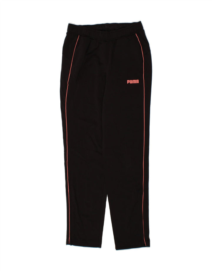 PUMA Girls Tracksuit Trousers 13-14 Years  Black Polyester Vintage Puma and Second-Hand Puma from Messina Hembry 
