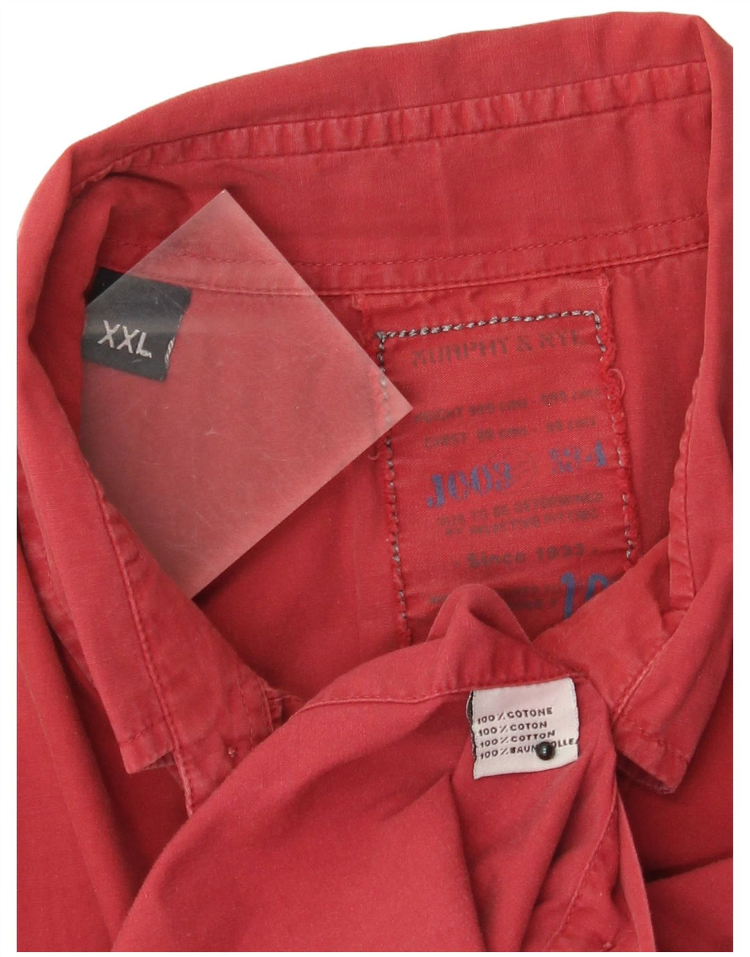 Murphy & Nye muška košulja 2XL crveni pamuk