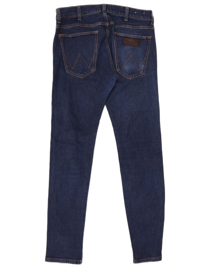 Wrangler muške uske traperice W31 L32 tamnoplavi pamuk
