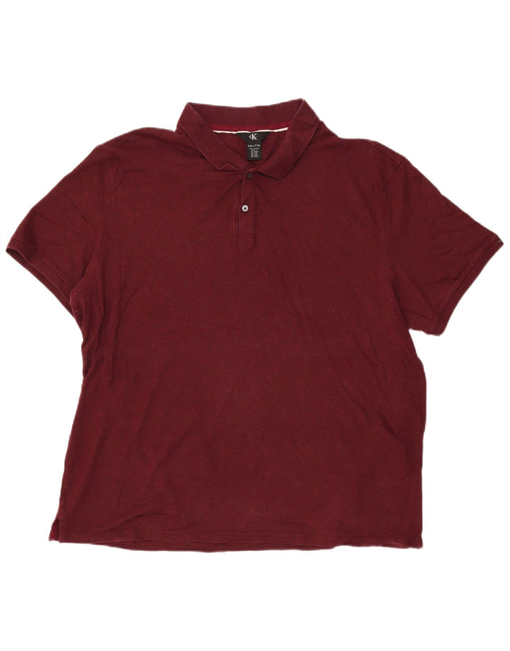 Calvin Klein muška polo majica 2XL bordo pamuk