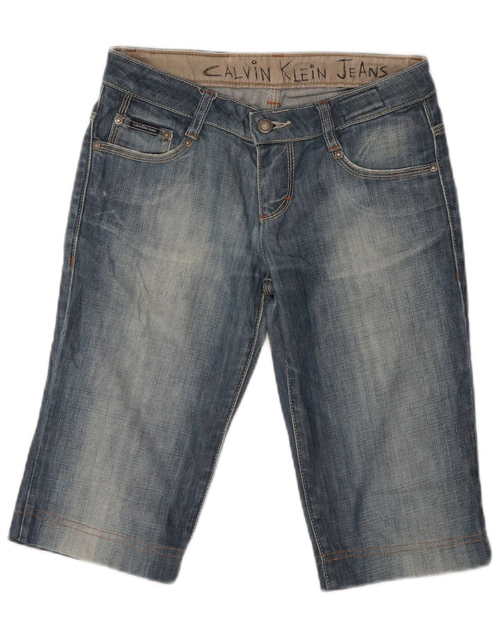 Calvin Klein Ženske bermuda traper kratke hlače W26 Mali plavi pamuk