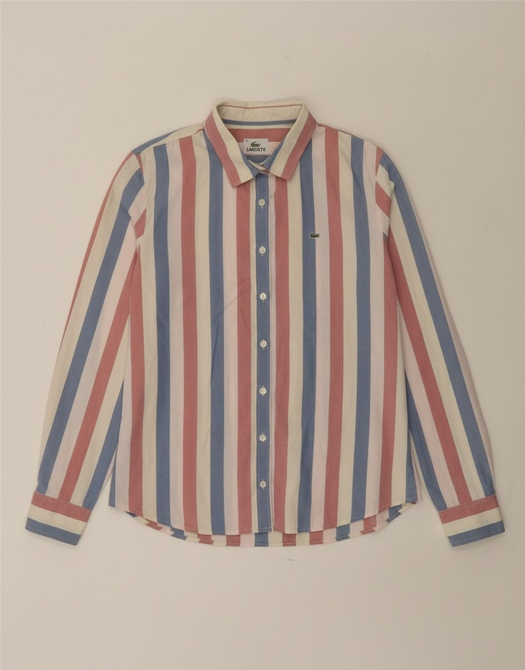 Lacoste ženska košulja, veličina 42, veliki pamuk na raznobojne pruge