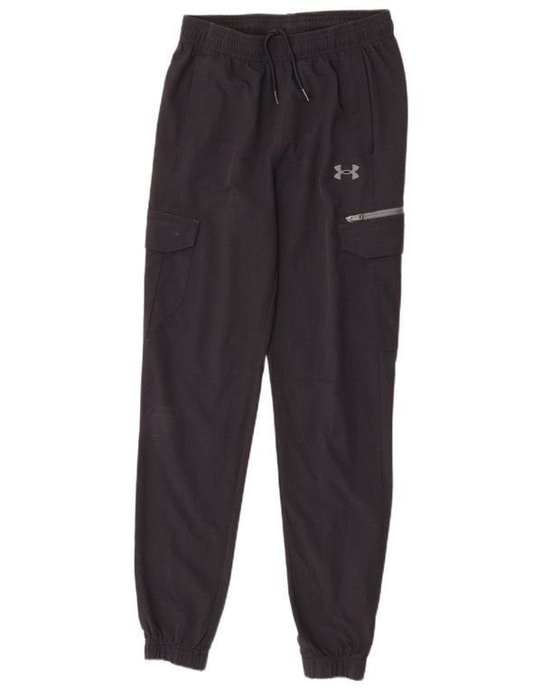 Under Armour Boys Cargo Trenirka Hlače Joggers 11-12 Years Large Black