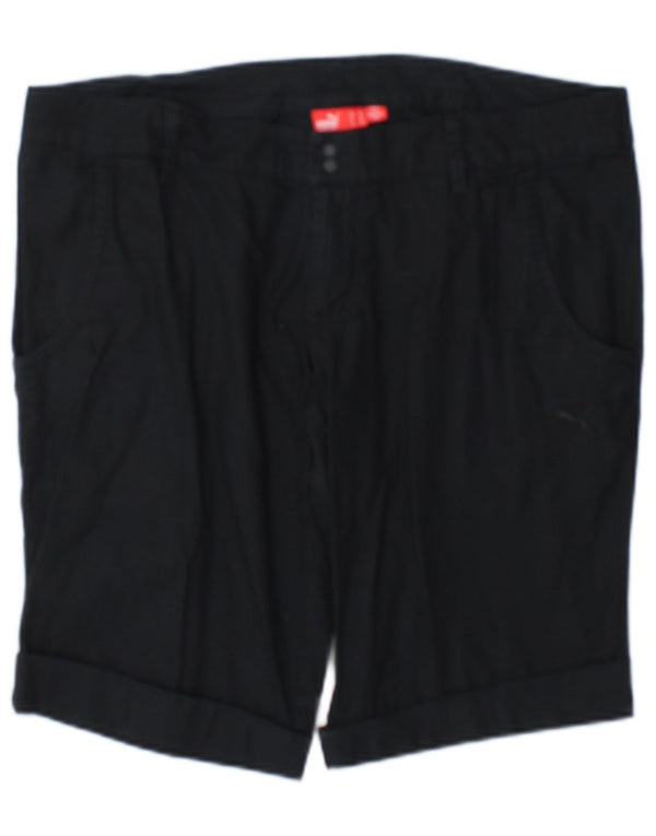 Puma ženske ležerne kratke hlače UK 14 Large W34 tamnoplave pruge