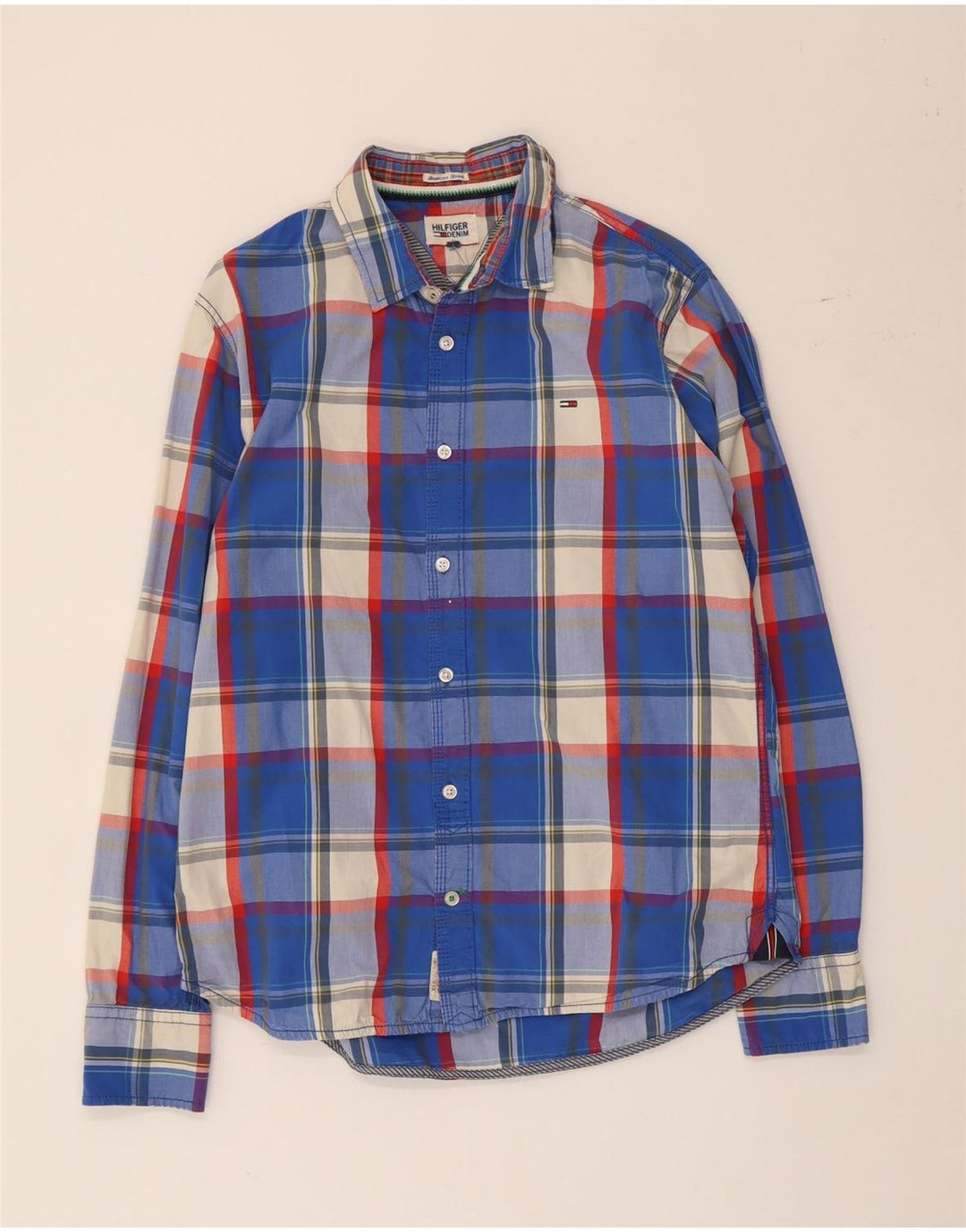 Tommy Hilfiger muška košulja, veliki plavi karirani pamuk