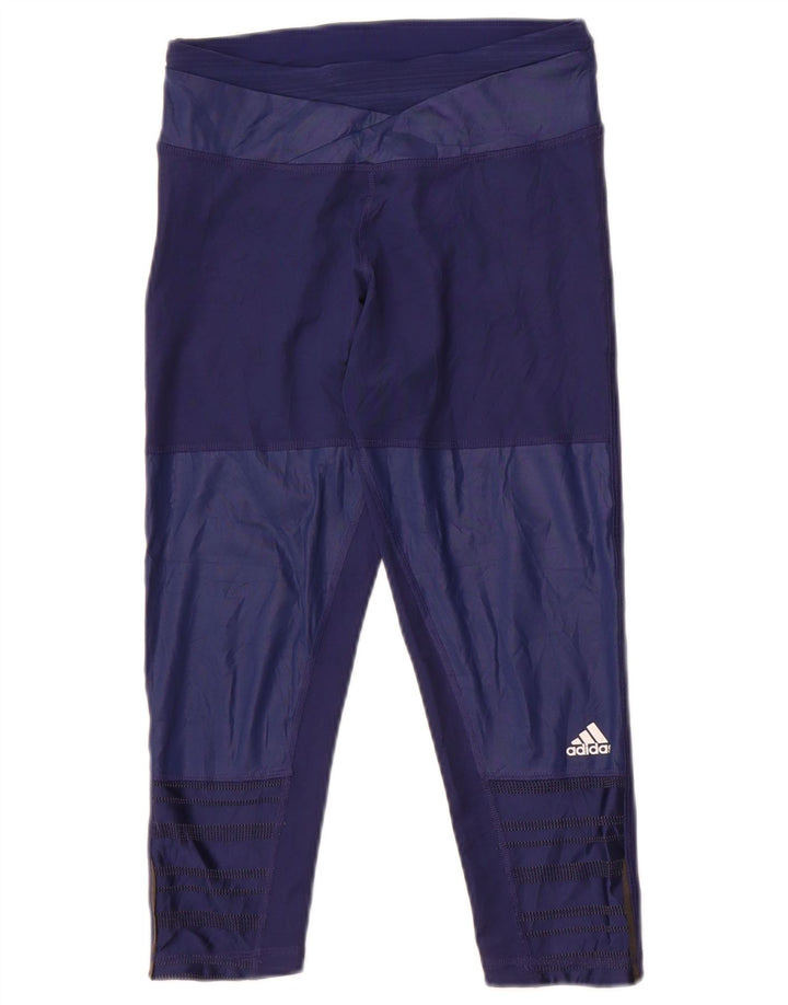 Adidas ženske Climacool Capri tajice UK 4 XS tamnoplavi poliester