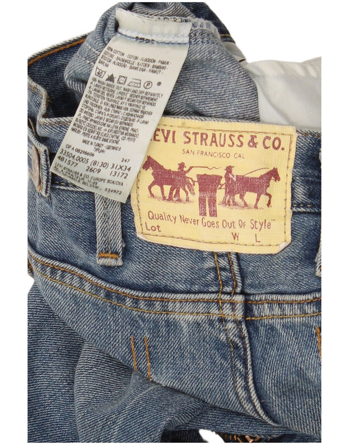 Levi's muške 504 ravne traperice W32 L34 plavi pamuk