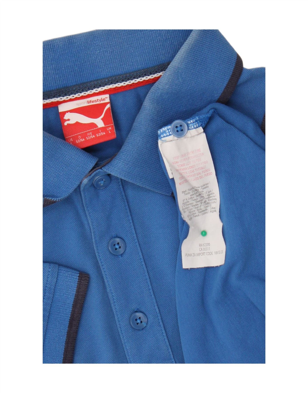 Puma muška polo majica Large Blue Cotton
