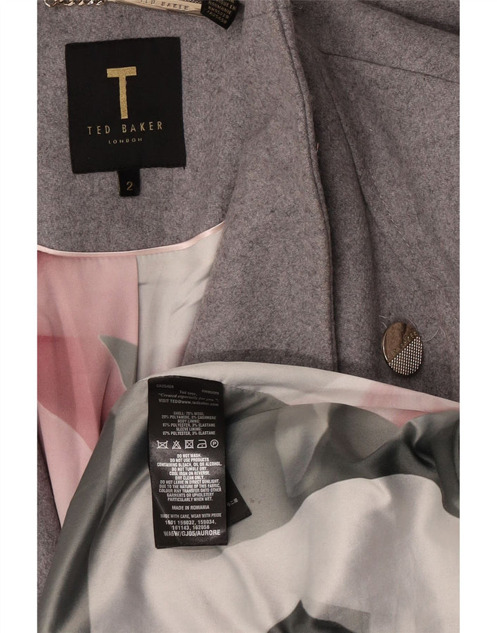 Mali sivi vuneni kaput Ted Baker, veličina 2