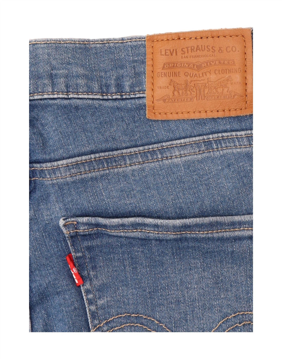LEVI'S Womens Skinny Jeans W27 L29 Blue Cotton Vintage Levi's and Second-Hand Levi's from Messina Hembry 