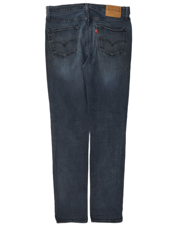 Levi's muške uske traperice W34 L34 tamnoplavi pamuk