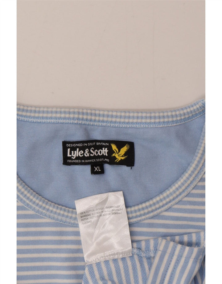 Lyle & Scott muška majica dugih rukava XL s plavim prugama