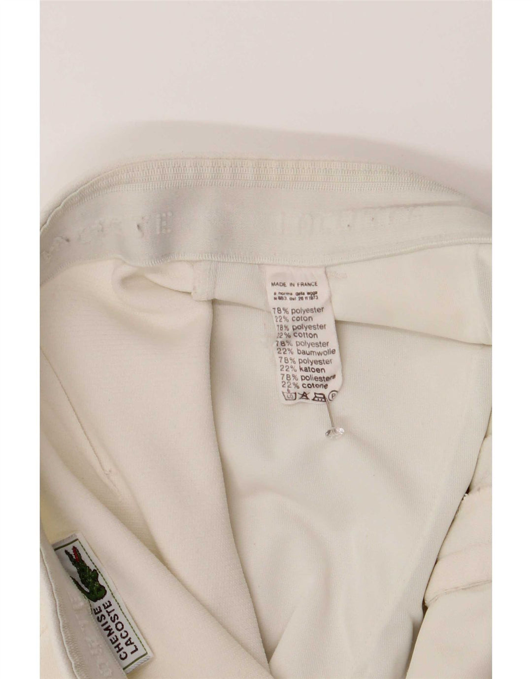 Lacoste muške kratke hlače veličine 4 srednje W30 bijeli poliester