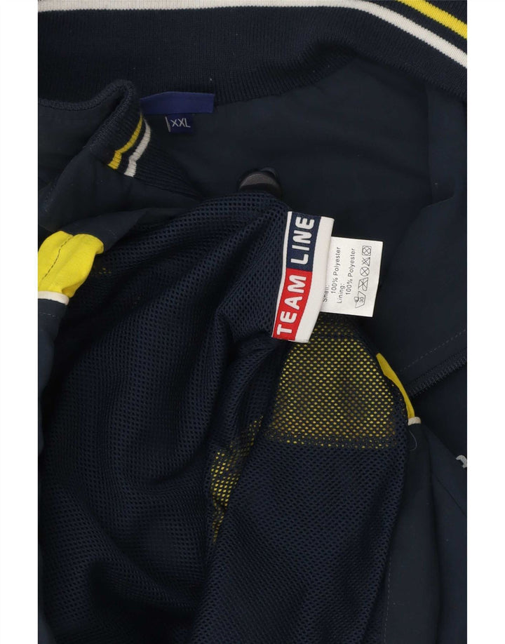 Asics muška grafička gornja jakna za trenirku 2XL tamnoplava poliesterska boja