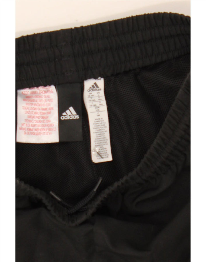 Adidas kratke sportske hlače za dječake 13-14 godina, crni poliester u boji