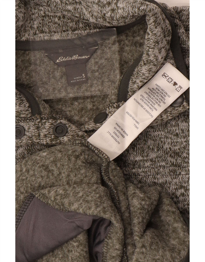 EDDIE BAUER Ženska prekomjerna majica s kratkim rukavima UK 10 Small Grey Flected