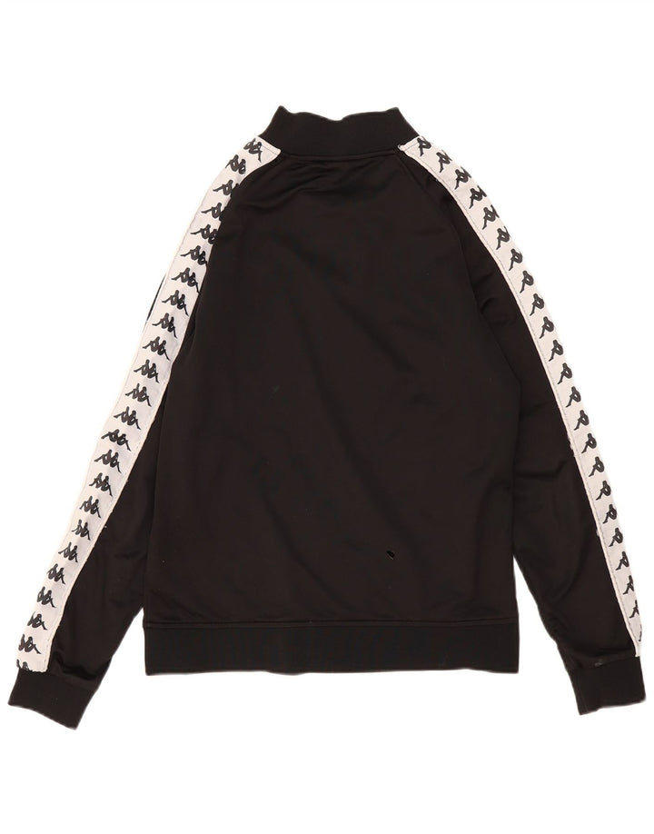 KAPPA ženska gornja jakna trenirke s grafičkim motivima UK 14 srednje crne boje