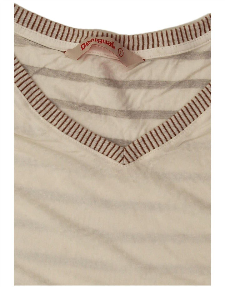 Desigual ženska majica kratkih rukava UK 16 Large Off White Floral