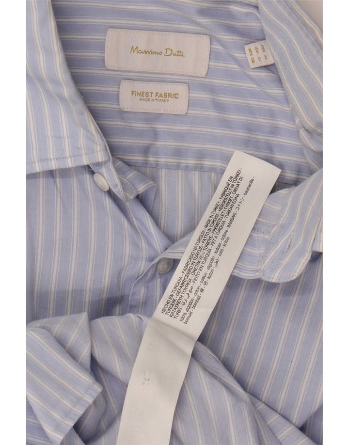 Massimo Dutti muška košulja XL pamuk s plavim prugama