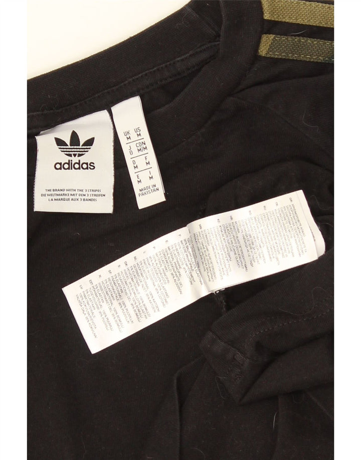 ADIDAS muška majica dugih rukava srednje crne pamučne boje