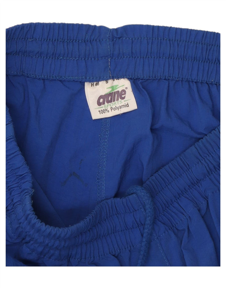 CRANE Womens Tracksuit Trousers Joggers UK 10 Small Blue Polyamide