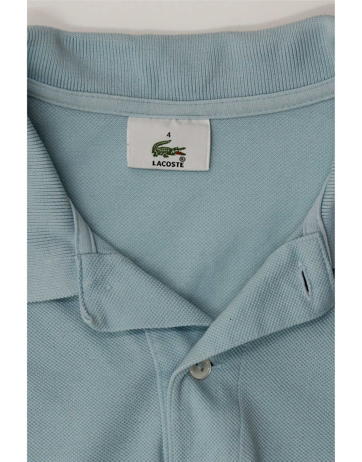 Lacoste muška polo majica veličine 4 srednje plavi pamuk