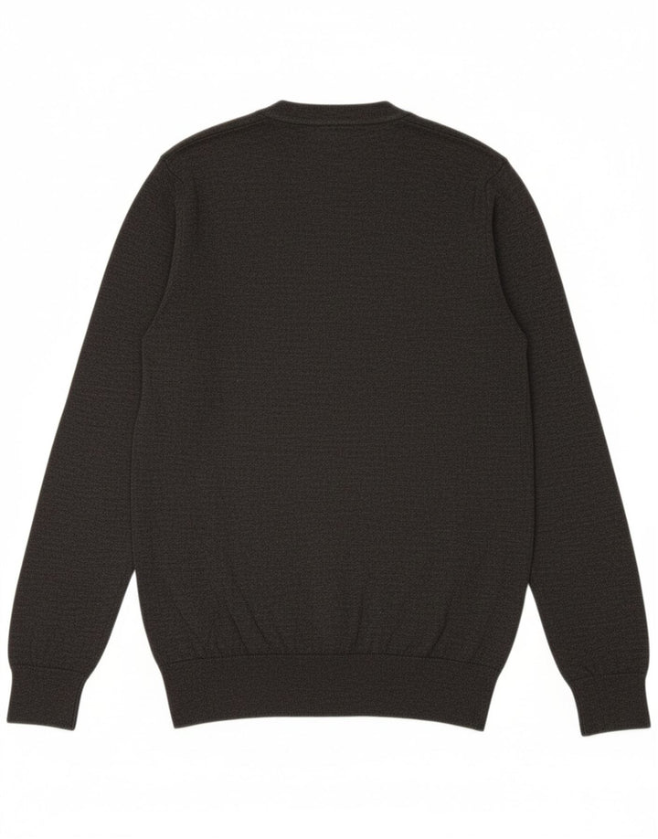 ZARA Mens Crew Neck Jumper Sweater Large Grey Wool Vintage Zara and Second-Hand Zara from Messina Hembry 