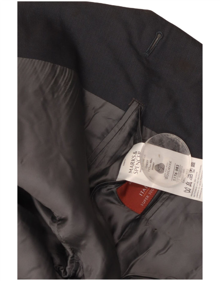 Marks & Spencer muška jakna sako s 3 gumba UK 46 3XL tamnoplava vuna