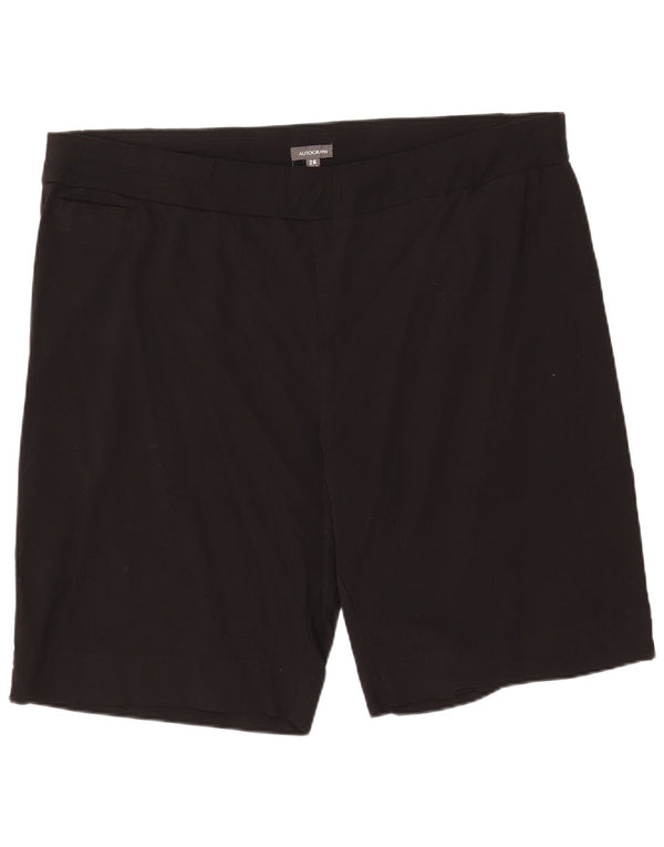 Marks & Spencer Ženske Autograph kratke hlače za slobodno vrijeme UK 26 5XL W46 Crna viskoza