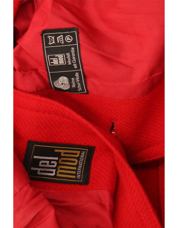 DEL MOD Ženski kaput UK 12 srednje crvene vune